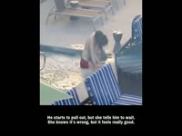 Brother fucks sister in hotel hot tub